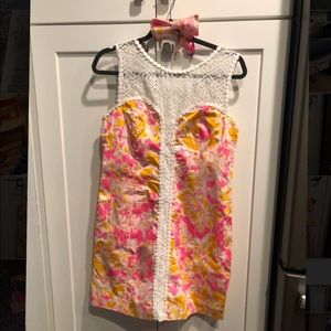 Lilly Pulitzer Ooh LaLa Dress w/ Men’s Bow tie!